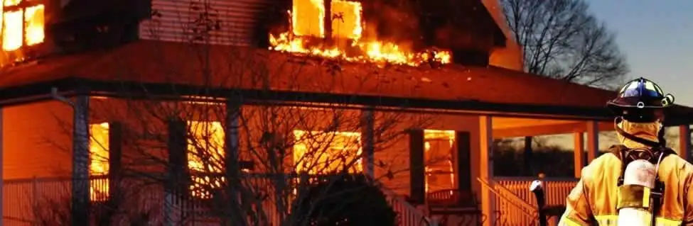 fire damage repair emergency response at a residential property affected by an active house fire in Savannah, GA