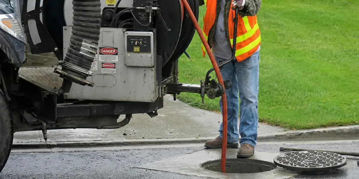 sewage clean up professionals using industrial equipment to remove contaminated wastewater in Savannah, GA